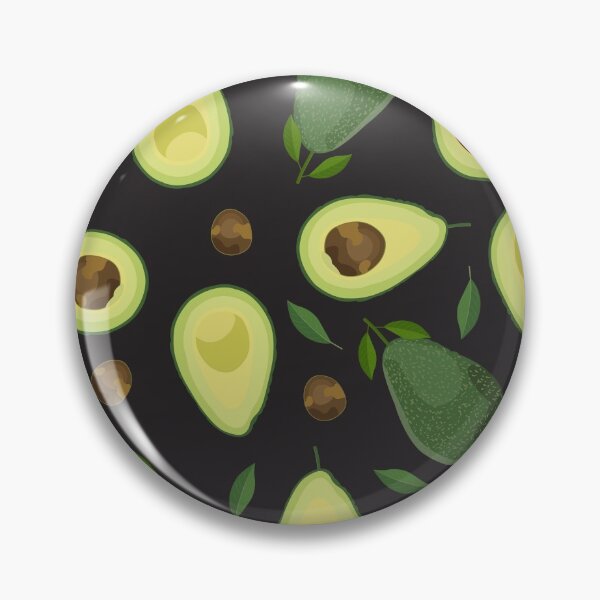 Item preview, Avocado Lady Watercolor Pattern - Black backgroud designed and sold by Schuva.