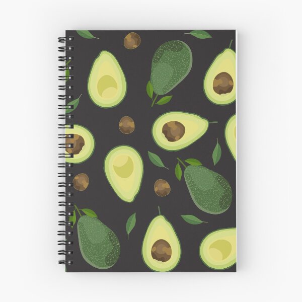 Item preview, Avocado Lady Watercolor Pattern - Black backgroud designed and sold by Schuva.