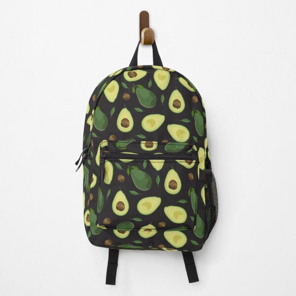 Item preview, Avocado Lady Watercolor Pattern - Black backgroud designed and sold by Schuva.