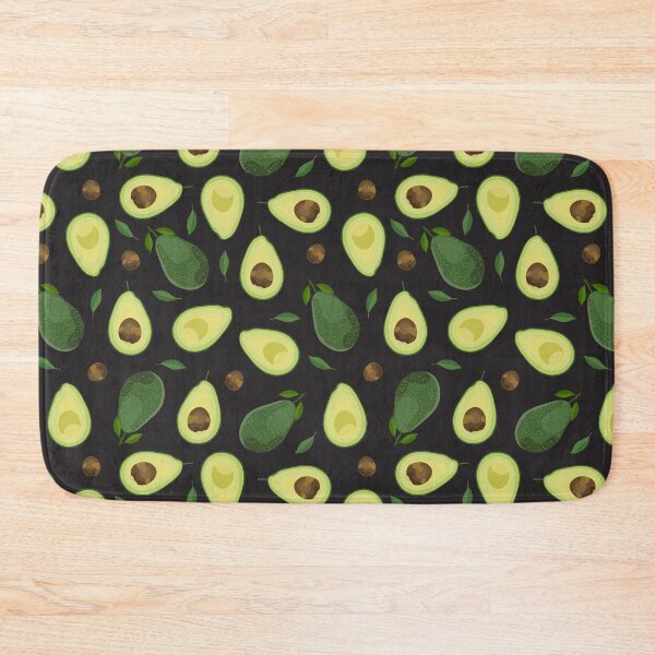 Item preview, Avocado Lady Watercolor Pattern - Black backgroud designed and sold by Schuva.