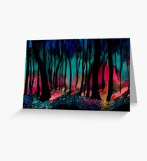 Inverted Trees Greeting Card