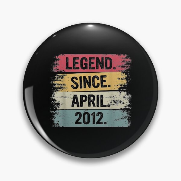 Item preview, Vintage Legend Since April 2012 Retro 9 Years Old Distressed Birthday designed and sold by Mohammed Butler.