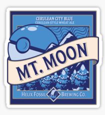 Mt. Moon Pokemon Beer Label Sticker