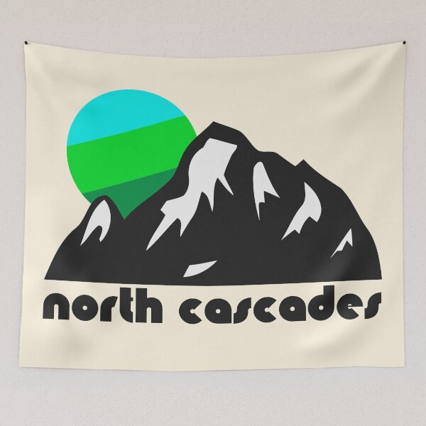 Item preview, Retro North Cascades ))(( Tourist Souvenir National Park Design designed and sold by acquiesce13.