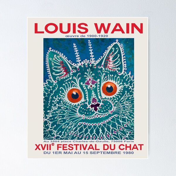 Louis Wain Print Carol Singing Cats Louis Wain Cat Poster 