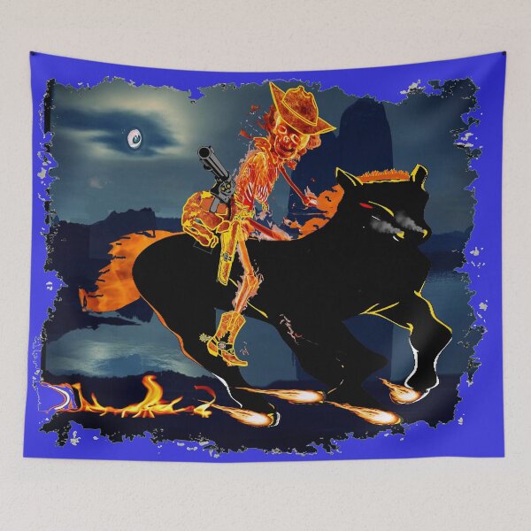 Item preview,  FLAME (SKELETON) COWBOY On FIREMARE the SEQUAL  designed and sold by Tim Forder.