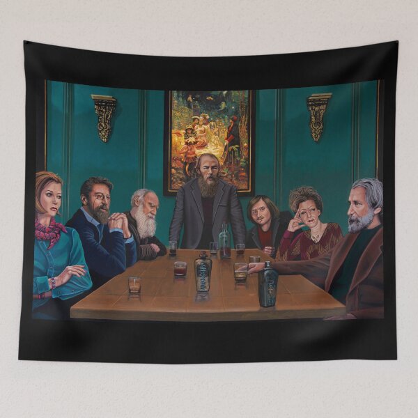 Item preview, Russian Literature Giants Painting designed and sold by PaulMeijering.