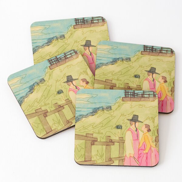 Item preview, Korean hanbok couple on the cliff designed and sold by liajung.