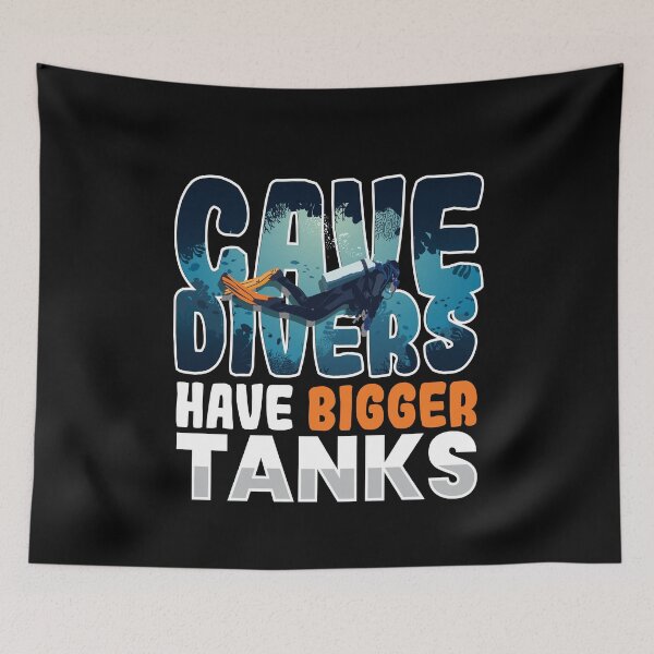 Item preview, Cave Divers Bigger Tanks Cave Diver designed and sold by MooonTees.