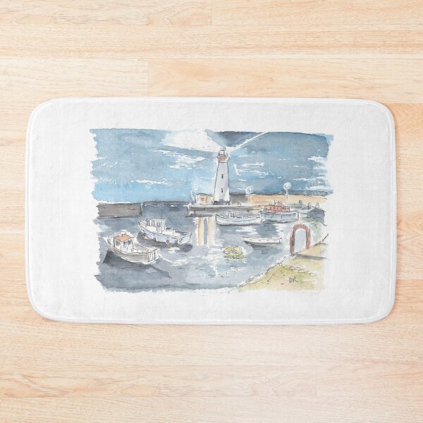 Item preview, Donaghadee harbour at night designed and sold by DebTheZeb.