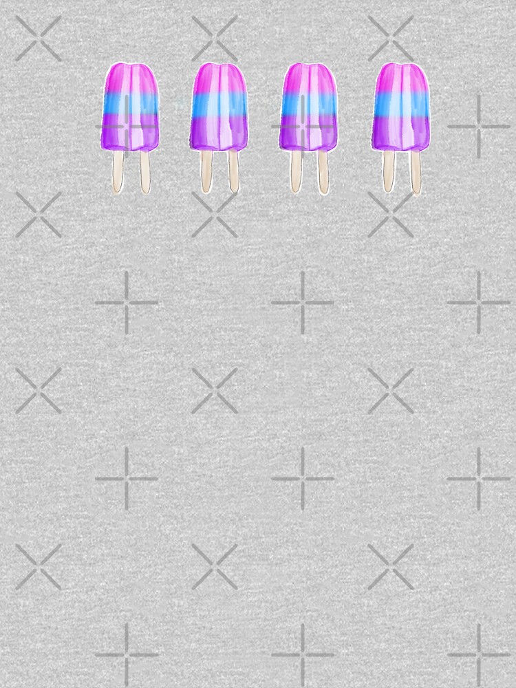 Pink Blue Purple Popsicles by mydabug