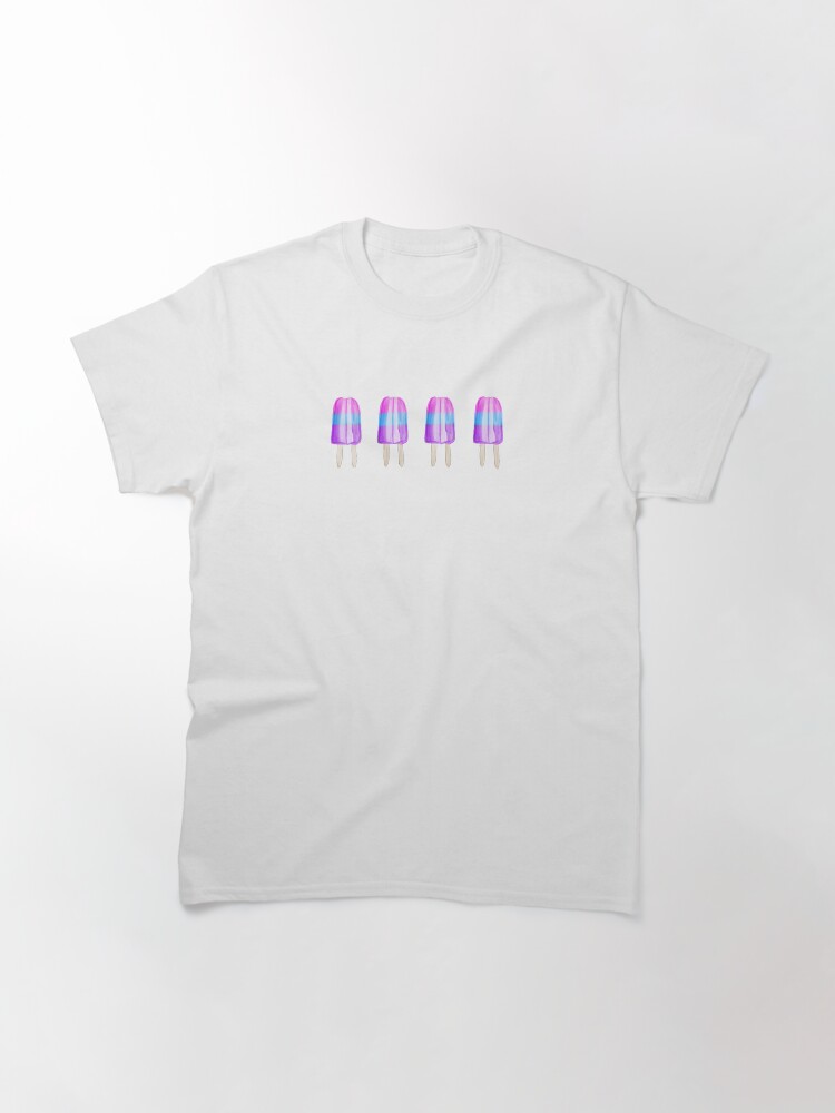 Alternate view of Pink Blue Purple Popsicles Classic T-Shirt