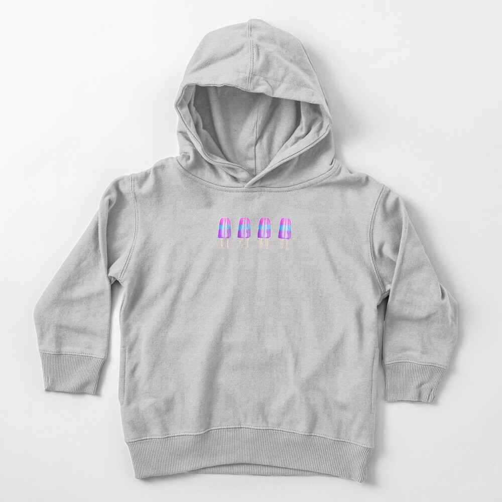 Pink Blue Purple Popsicles Toddler Pullover Hoodie