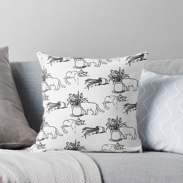 Item preview, Lazy cat graphic print pattern designed and sold by lisaShim.