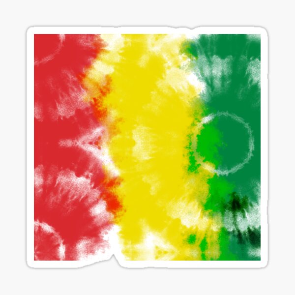Tie Dye Dreams Rastaman vibration. Sticker