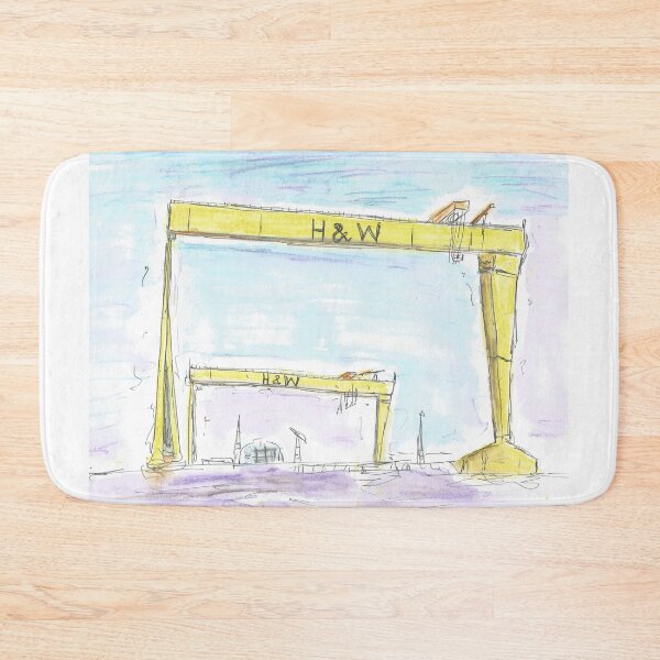 Item preview, Squiggly sketch of the Harland and Wolff cranes, Belfast. designed and sold by DebTheZeb.