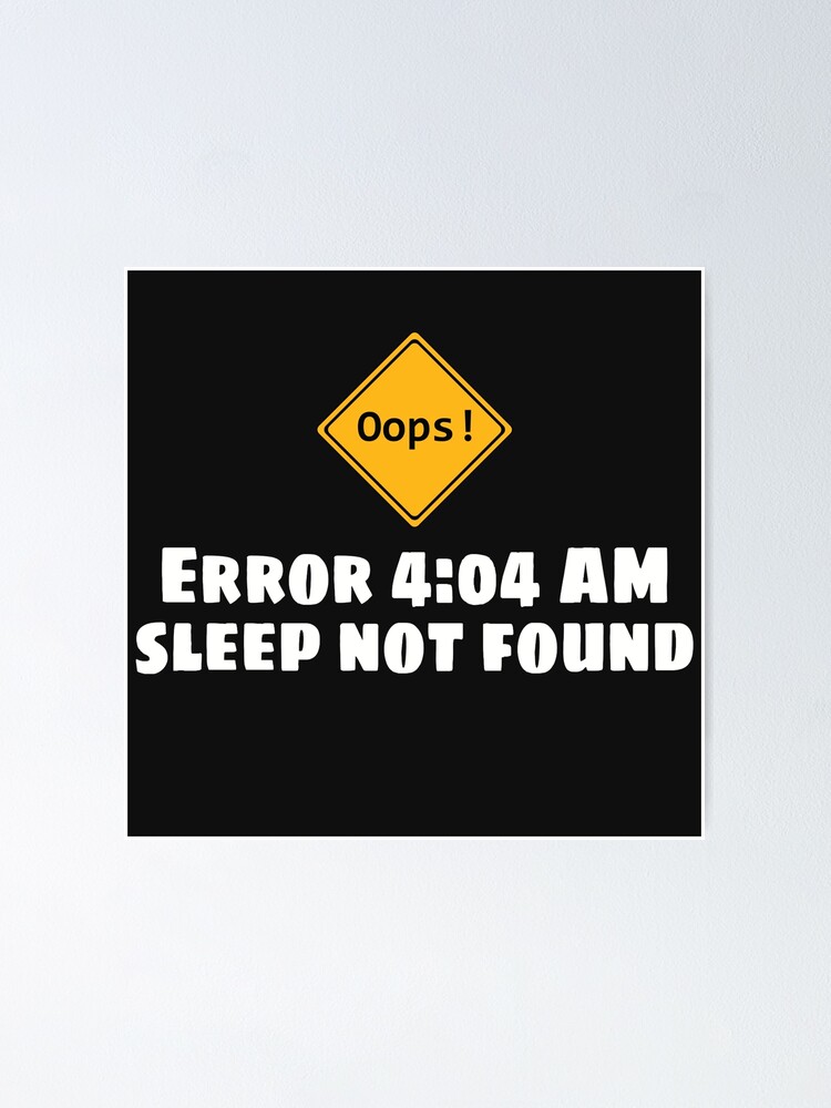 error 404 page sleep not found funny