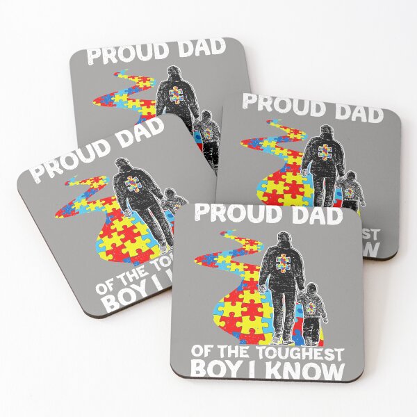 Item preview, Proud Dad Of The Toughest Boy I Know Autism Boy Gift  designed and sold by Nahimic237.