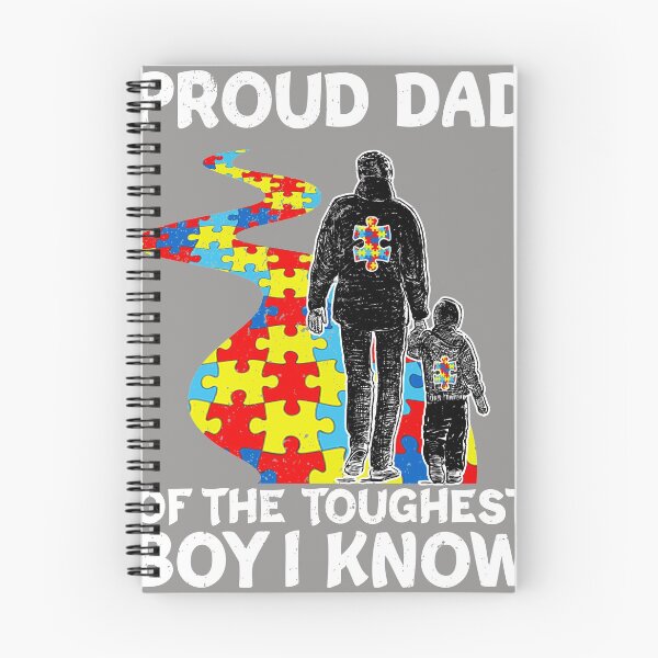 Item preview, Proud Dad Of The Toughest Boy I Know Autism Boy Gift  designed and sold by Nahimic237.