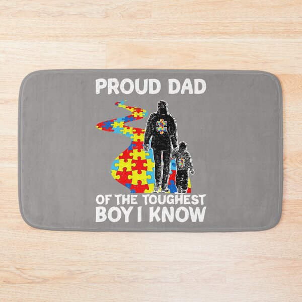 Item preview, Proud Dad Of The Toughest Boy I Know Autism Boy Gift  designed and sold by Nahimic237.