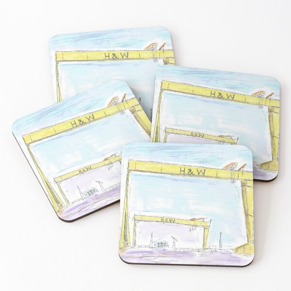 Item preview, Squiggly sketch of the Harland and Wolff cranes, Belfast. designed and sold by DebTheZeb.