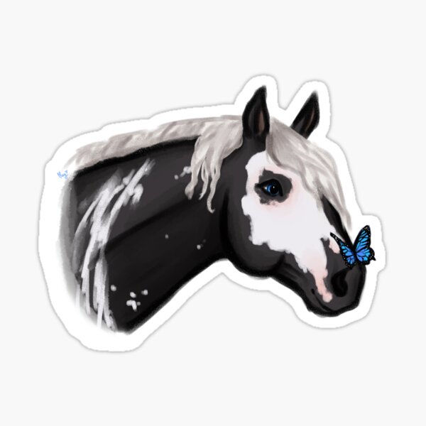 Buy White Horse in Stall Door Mural Sticker Skin Cover Online in