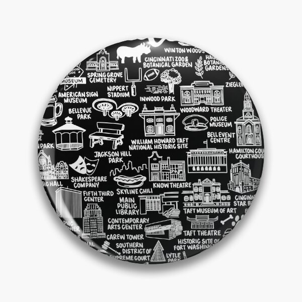 Item preview, Cincinnati Ohio Map  designed and sold by fiberandgloss.