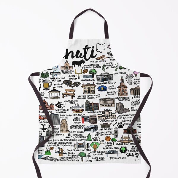 Item preview, Cincinnati Ohio Map designed and sold by fiberandgloss.