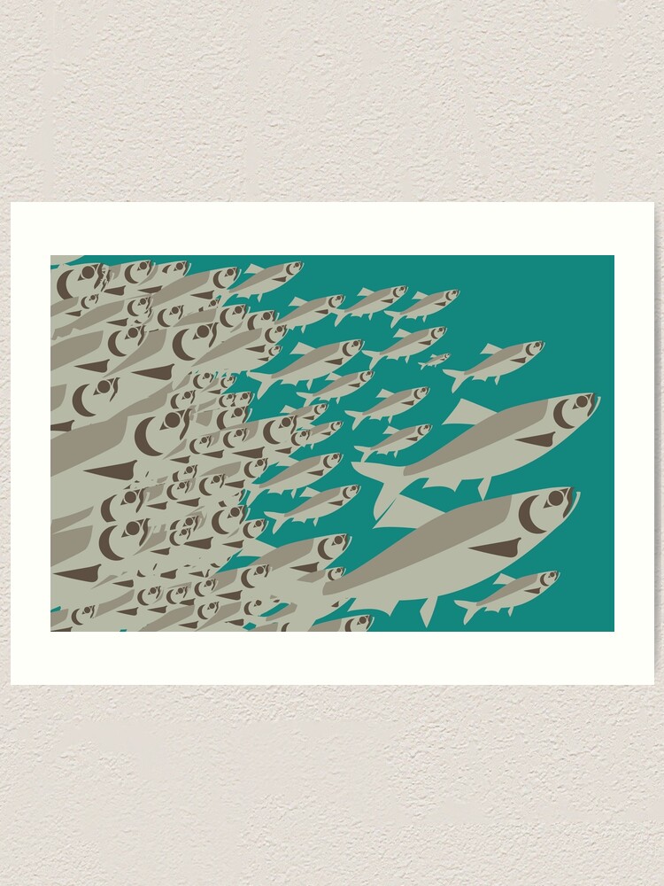 "Coast Salish Herring" Art Print for Sale by Ceciken Redbubble