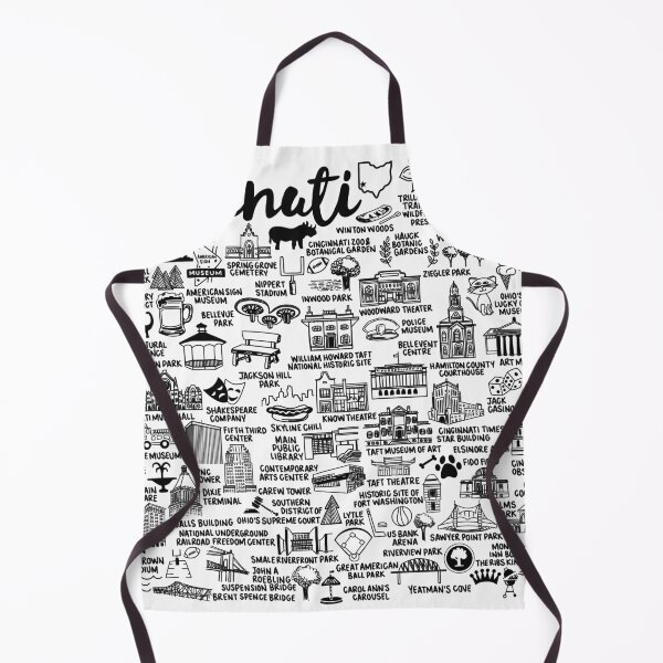 Item preview, Cincinnati Ohio Map designed and sold by fiberandgloss.