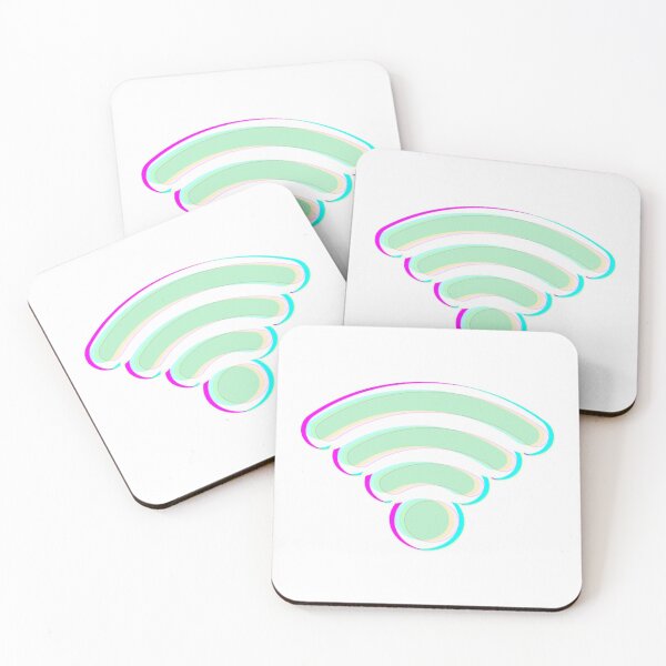 Item preview, Glitch wifi logo designed and sold by CreatedByGiuls.