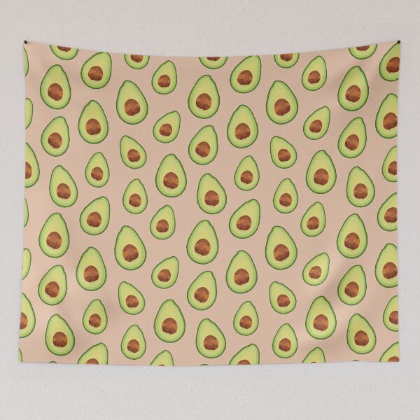 Item preview, Avocado Lady Watercolor Pattern - Pink backgroud designed and sold by Schuva.