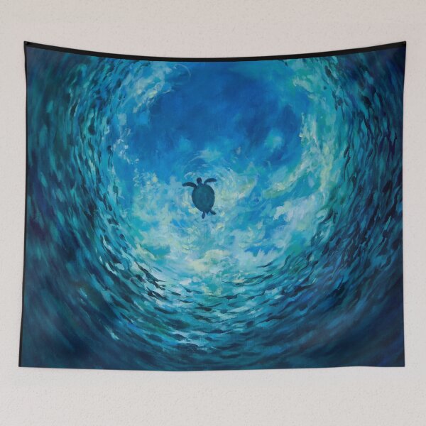 Item preview, Turtle in Ocean Calming Painting by Joanna E. Read designed and sold by Joanna Read.