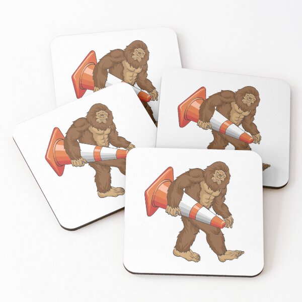 Item preview, Cono de tráfico Bigfoot: trabajadores de la carretera divertidos designed and sold by TawanPK.