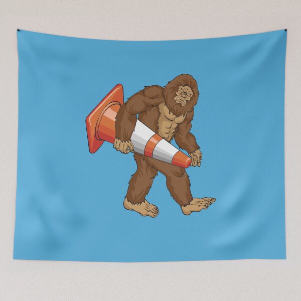 Item preview, Bigfoot Traffic Cone - Funny Road Workers designed and sold by TawanPK.