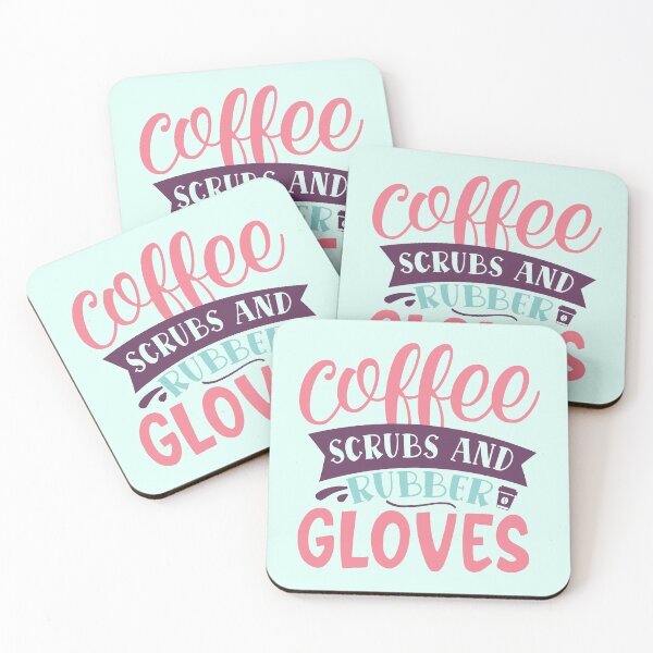 Item preview, Coffee Scrubs and Rubber Gloves designed and sold by DocTeen.