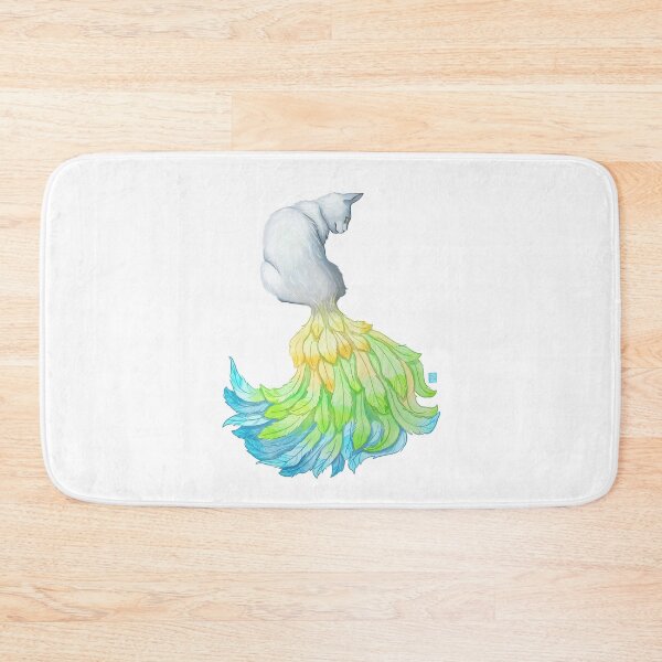 Item preview, Feathered Cat | Mystical | Cat | Japan | Fantasy | Feathers | ellyonart designed and sold by ellyonart.