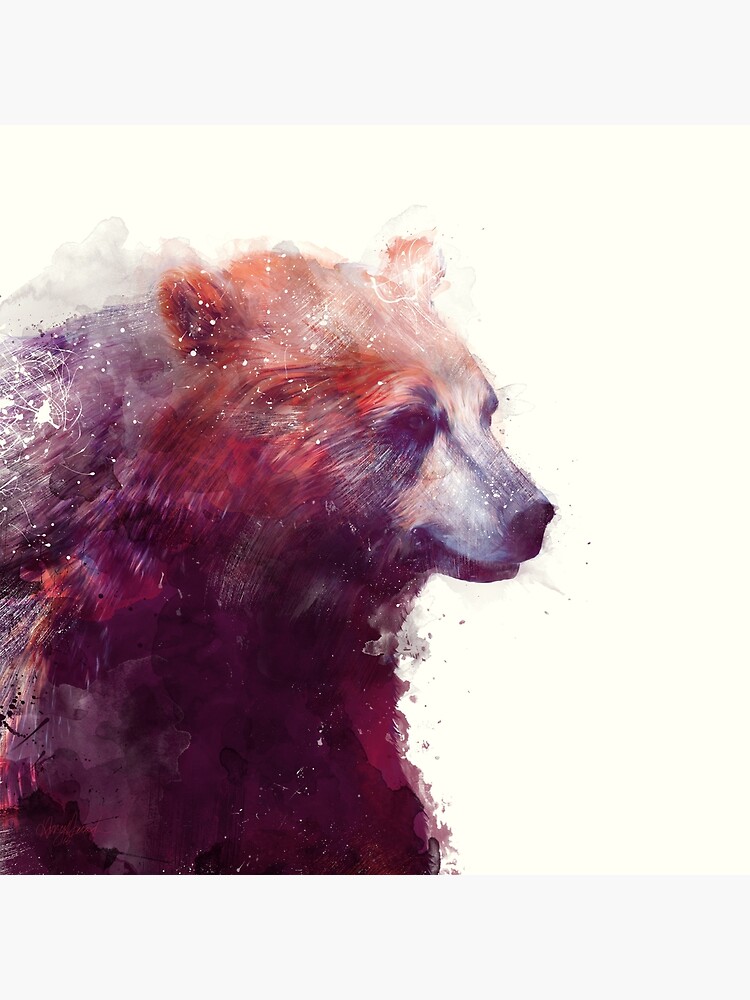 Bear // Calm - Square Format by AmyHamilton