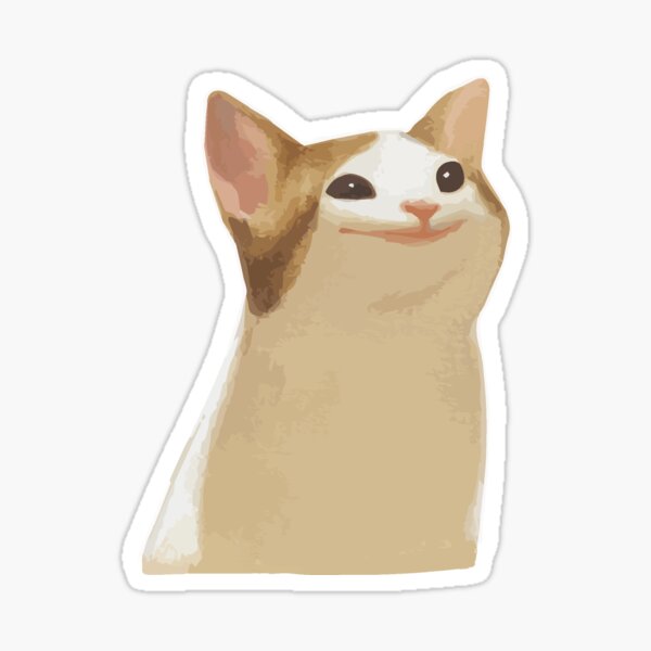 Whiskers Meme Sticker Aegean cat, meme, face, cat Like Mammal