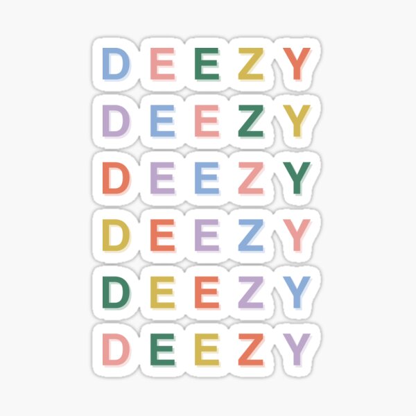 DEEZY RAINBOW Sticker