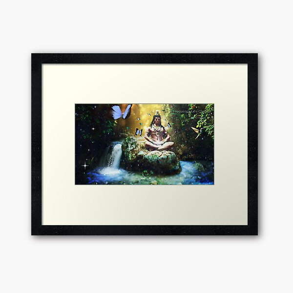 Lord Shiva in Nature Framed Art Print
