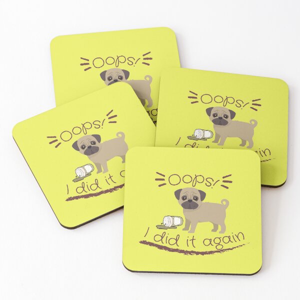 Item preview, I Did It Again Pug designed and sold by OrangePyramid.