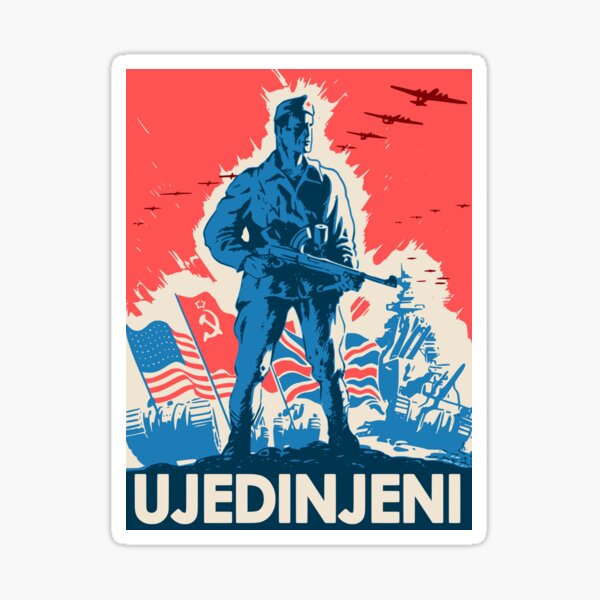 Item preview, Yugoslav Partisan Poster - United designed and sold by sirglennbo.