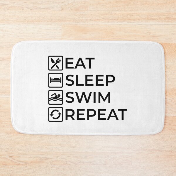 Item preview, EAT - SLEEP - SWIM - REPEAT designed and sold by Swimerch.