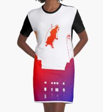 PIGS ON THE WING Graphic T-Shirt Dress