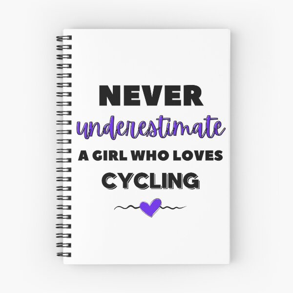 Item preview, Never underestimate a girl who loves cycling designed and sold by TheGreenGoat.