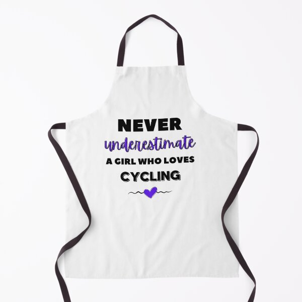 Item preview, Never underestimate a girl who loves cycling designed and sold by TheGreenGoat.