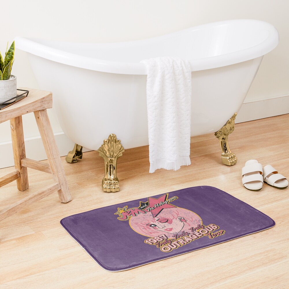 Discover Jem and The Holograms Tour- Distressed | Bath Mat