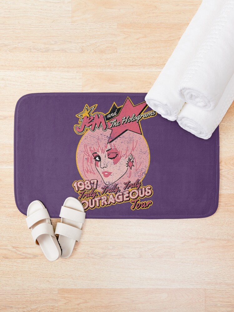 Discover Jem and The Holograms Tour- Distressed | Bath Mat
