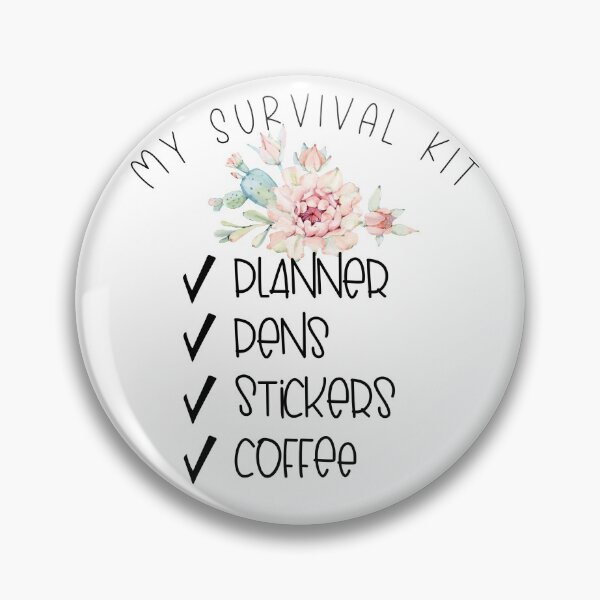 Item preview, My Survival Kit Planner Sticker designed and sold by Islandtulip.
